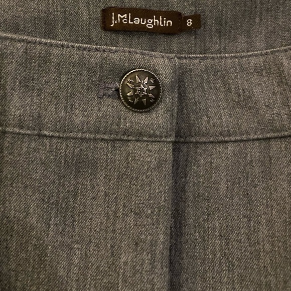J. McLaughlin Straight Leg Trouser Pants Gray Size 8 See note - Picture 5 of 10